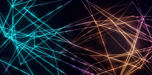 Abstract glowing network lines symbolizing connectivity and future technology